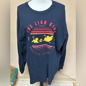 Adult Disney Lion King Navy Spirit Jersey double sided XL